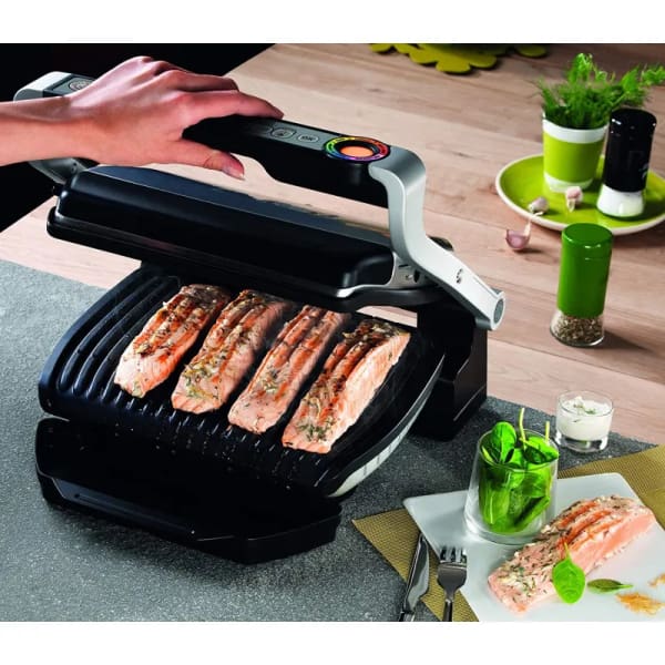 Grille Viande Tefal 2000W OptiGrill Gris (GC712D12) Grille Viande Tefal 2000W OptiGrill Gris (GC712D12)